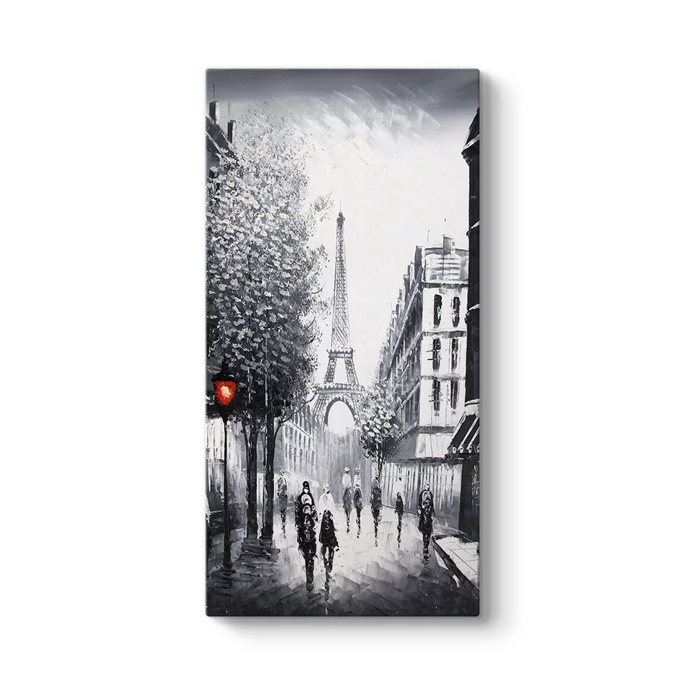 Siyah Beyaz Paris Kule Tablo - Model 7